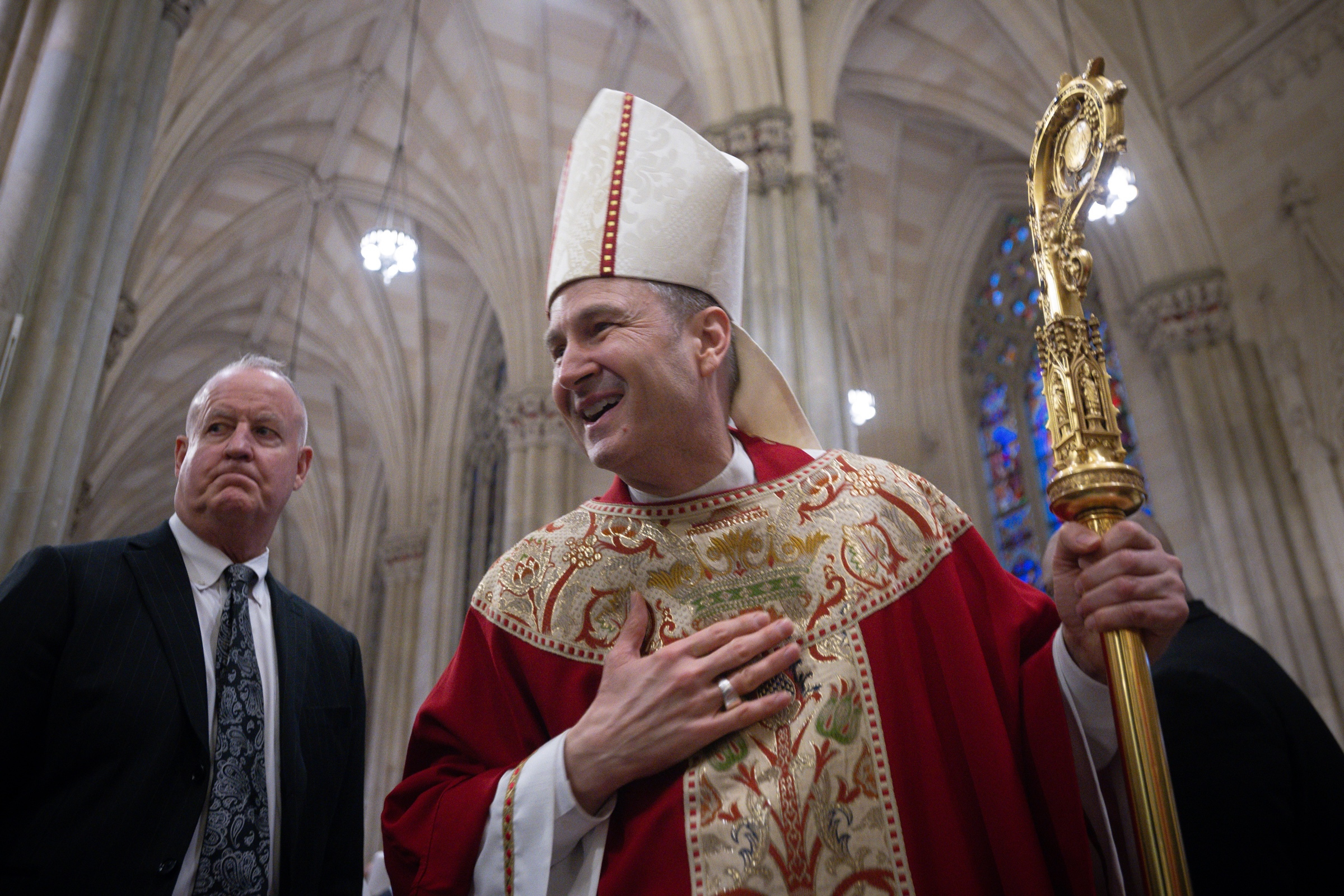 Archbishop Ronald Hicks at his installation Mass on Feb. 6, 2026, at St. Patrick’s Cathedral in New York City. | Credit: Jeffrey Bruno/EWTN News