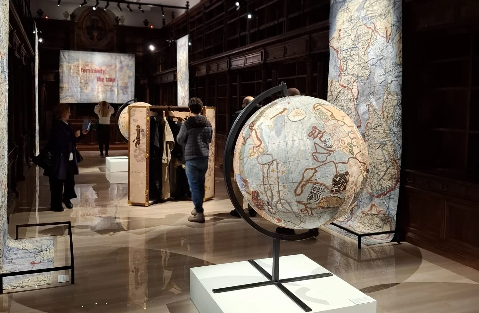 The exhibition “En Route” at the Vatican Apostolic Library features historical artifacts and contemporary artistic interpretations. | Credit: Iacopo Scaramuzzi