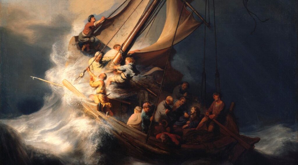the apostles in the storm