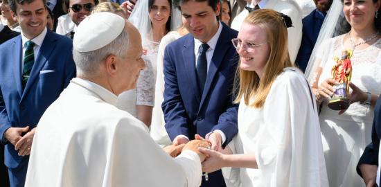 Love is not a feeling but a decision, Pope Leo XIV tells couples