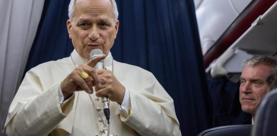 Pope Leo says he is not ‘in panic mode’ over AI dangers