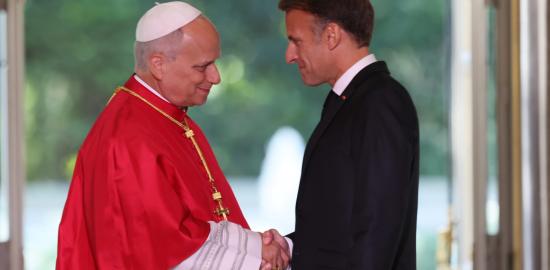 Pope Leo XIV, in France, says protection of life a duty for everyone