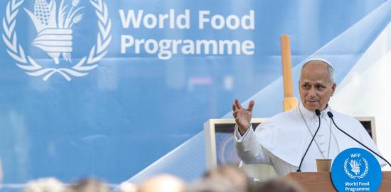 Pope Leo XIV calls world hunger a ‘terrible offense’ against human dignity